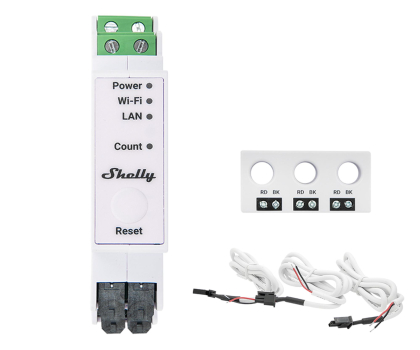 Inteligentny sterownik Shelly 1/3-kier. miernik zużycia energii Pro 3EM-3CT63